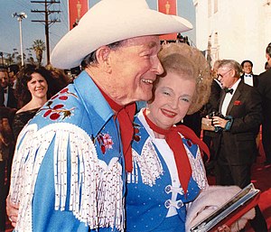 Dale Evans and Roy Rogers at the 1989 Oscars (photo by Alan Light).