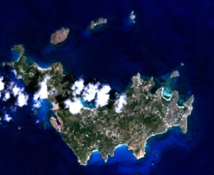 Imagem de satélite NASA NLT Landsat 7 (cor visível).