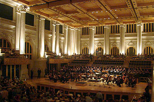 Sala São Paulo durante um concerto.