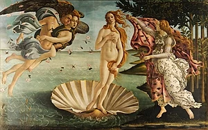 Narodziny Wenus Botticellego to jeden z najsłynniejszych obrazów wykonanych temperą.