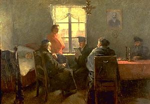 Hirszenberg: 1894, The Sabbath Rest (Odpočinek v sobotu)