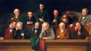 "Die Jury", ein Gemälde von John Morgan