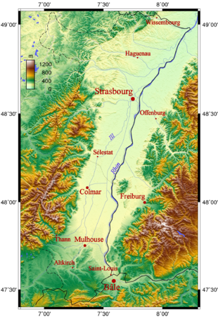 Topography of Alsace