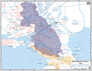 リトルサターン作戦でのソビエトの勝利（青色で表示