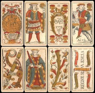 Spanish playing cards from 1778
