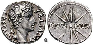 Munt geslagen door Augustus (ca. 19-18 v. Chr.)