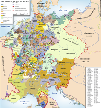 The Holy Roman Empire around 1400
