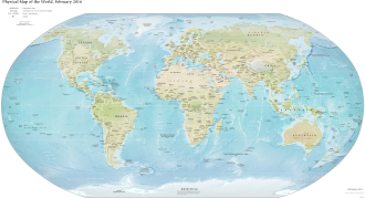 Mappa della Terra con i confini dei paesi e le grandi città mostrate