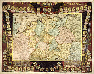 L'Empire d'Allemagne , Map of the Empire according to Imperial Districts around 1705 by Nicolas de Fer