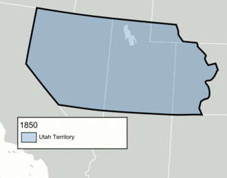 Animated evolution of the Utah Territory boundaries.