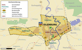 General map of Eilenburg