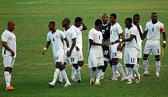 The Ghana national team on February 3, 2008.