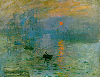 Claude Monet, Impression, Sunrise, (1872), óleo sobre tela, Musée Marmottan