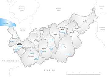 Distritos del Valais  