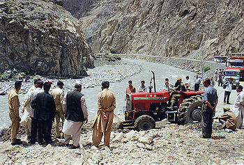 Aardverschuiving in Pakistan