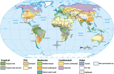 Celosvětové klimatické klasifikace