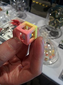 Un cub de zahăr imprimat 3D  