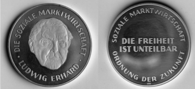 Commemorative Medal Ludwig Erhard - The Social Market Economy
