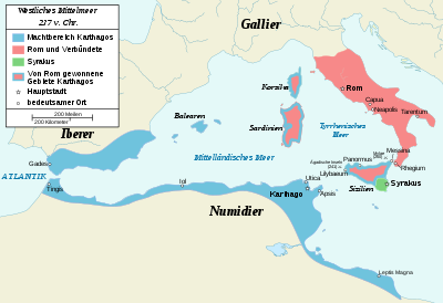 Balance of power in the western Mediterranean after the First Punic War