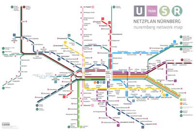 S-, U-Bahn en Tramnetwerk  