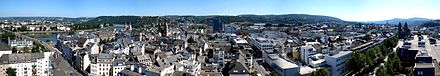 Panorama of Koblenz city centre