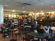 Het Barnes & Noble café in Springfield, New Jersey.  