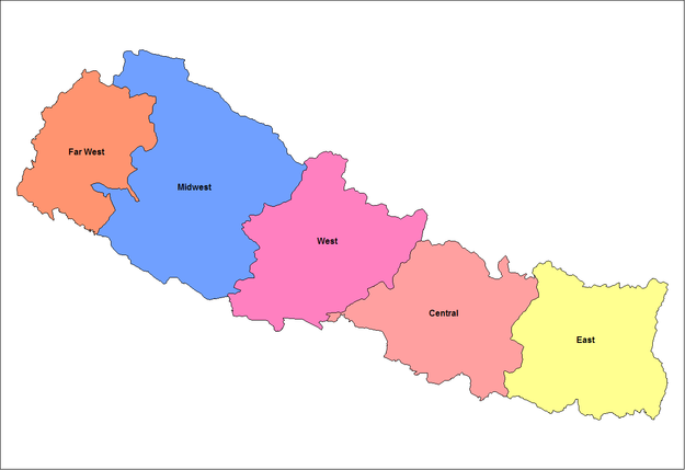 Ontwikkelingsregio's van Nepal  