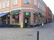 7-Eleven en Mårtenstorget en Lund, Suecia  