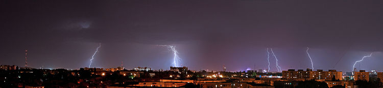 Thunderstorm over Bucharest