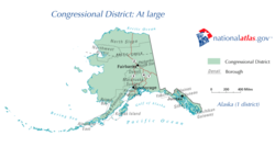 Большой район Аляски с 1959 г.