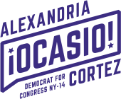 Logotipo de la campaña de Ocasio-Cortez para el Congreso  