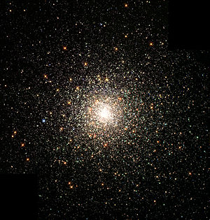 位于天蝎座的Messier 80球状星团距离太阳大约28000光年。它有几十万颗恒星。