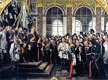 The Proclamation of the German Empire (January 18, 1871) , oil painting by Anton von Werner, 1885
