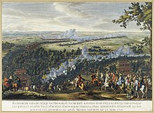 Depiction of the Battle of Lesnaya near the village of Lesnaya