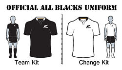 Uniformes officiels "All Blacks".
