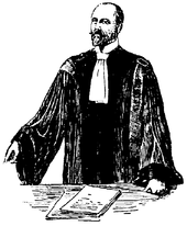 French lawyer in Robe (around 1910)