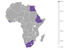 Chronology of the independence of African countries