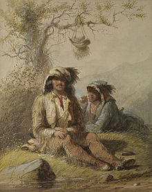 Dois Trappers , (Alfred Jacob Miller, cerca de 1858)