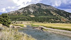 Confluence of the Greys River and Snake River near Alpine, Wyoming