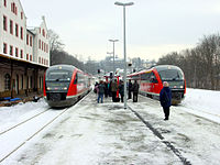 Kaksi 642-luokan junaa Saksassa