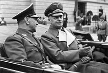 Ante Pavelić (l.) with Joachim von Ribbentrop in Salzburg (June 1941)