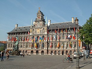 Dutch Renaissance in Antwerp: the City Hall (completed around 1564)