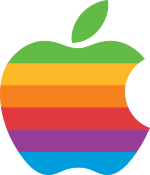 Het Apple logo gebruikt van 17 mei 1976 tot 26 augustus 1999  