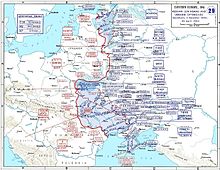 Soviet terrain gains from December 1943 to the end of April 1944