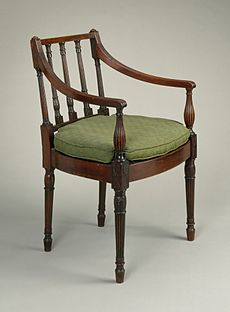 18e eeuwse fauteuil, van Amerikaanse makelij