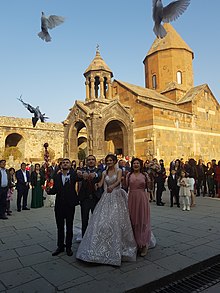 Armeniskt bröllop på Khor Virap  