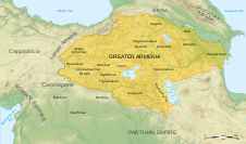 Reino de Armenia bajo la dinastía Arsácida, 150 d.C.  