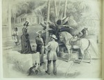 Konst som föreställer en sydstats-plantage