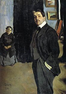 Portrait de Serge Diaghilev et sa nounou par Léon Bakst (1906)