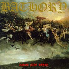The cover of Bathory's album Blood Fire Death, with which the band turned to Norse mythology.